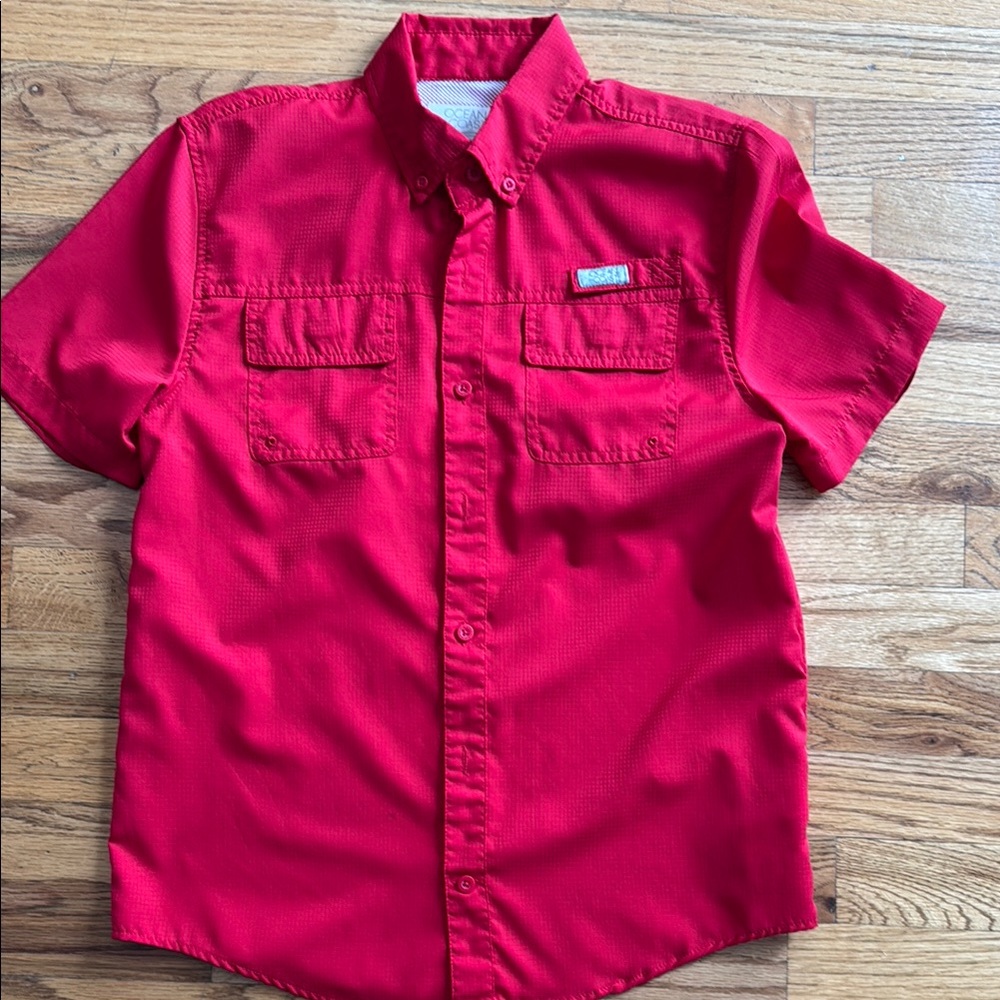 Boy’s Red Short Sleeve 🎣 Shirt